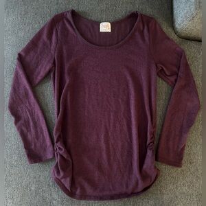 Siren Lily Women's Maternity Purple Long Sleeve Top